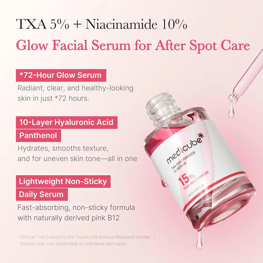 Medicube TXA+Niacinamide 15 Glow Facial Serum 30mL