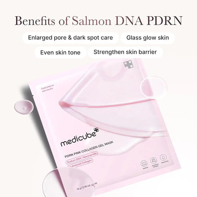 Medicube PDRN Pink Collagen Gel Mask Box (28g Sheet x 4ea)