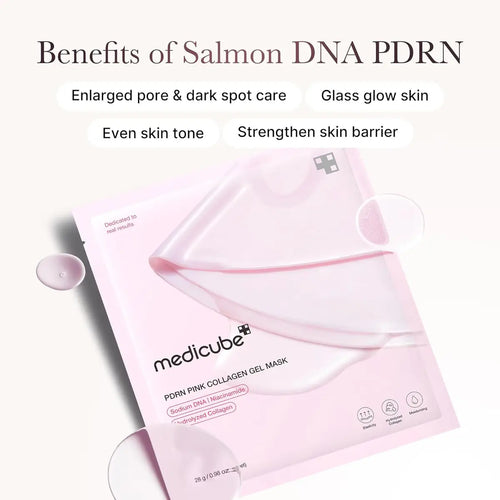Medicube PDRN Pink Collagen Gel Mask Box (28g Sheet x 4ea)