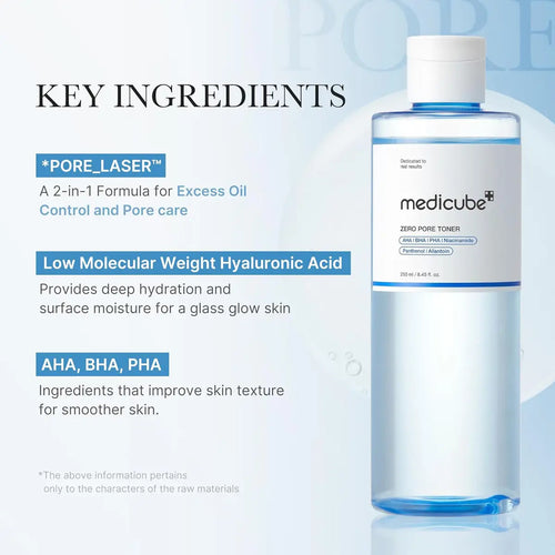 Medicube Zero Pore Toner 250mL