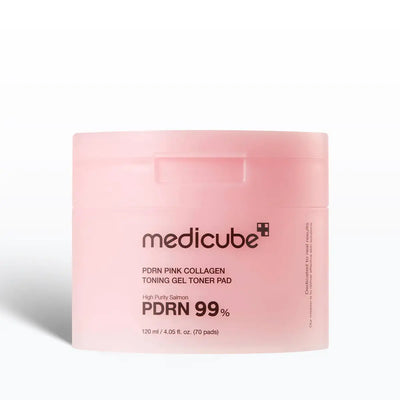 Medicube PDRN Pink Collagen Toning Gel Toner Pads (70 Pads) 120mL