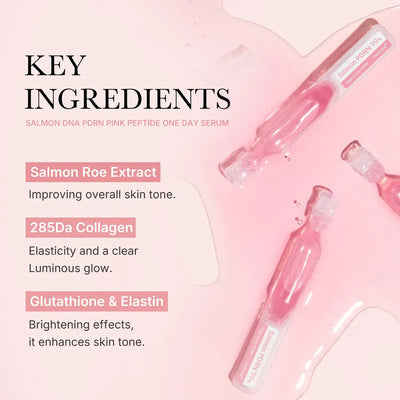Medicube Salmon PDRN Pink One Day Serum – 1 Day Glow Boost 1.5mL * 10EA