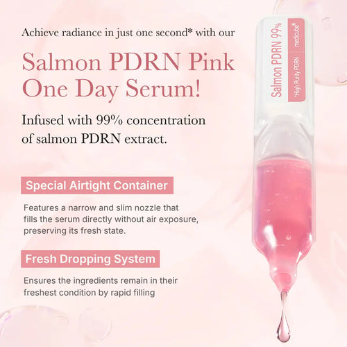Medicube Salmon PDRN Pink One Day Serum – 1 Day Glow Boost 1.5mL * 10EA