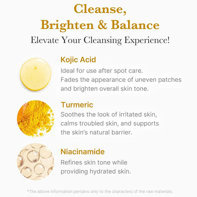 Medicube Kojic Acid Turmeric Toning Cleanser 120g