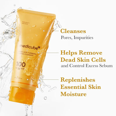 Medicube Kojic Acid Turmeric Toning Cleanser 120g